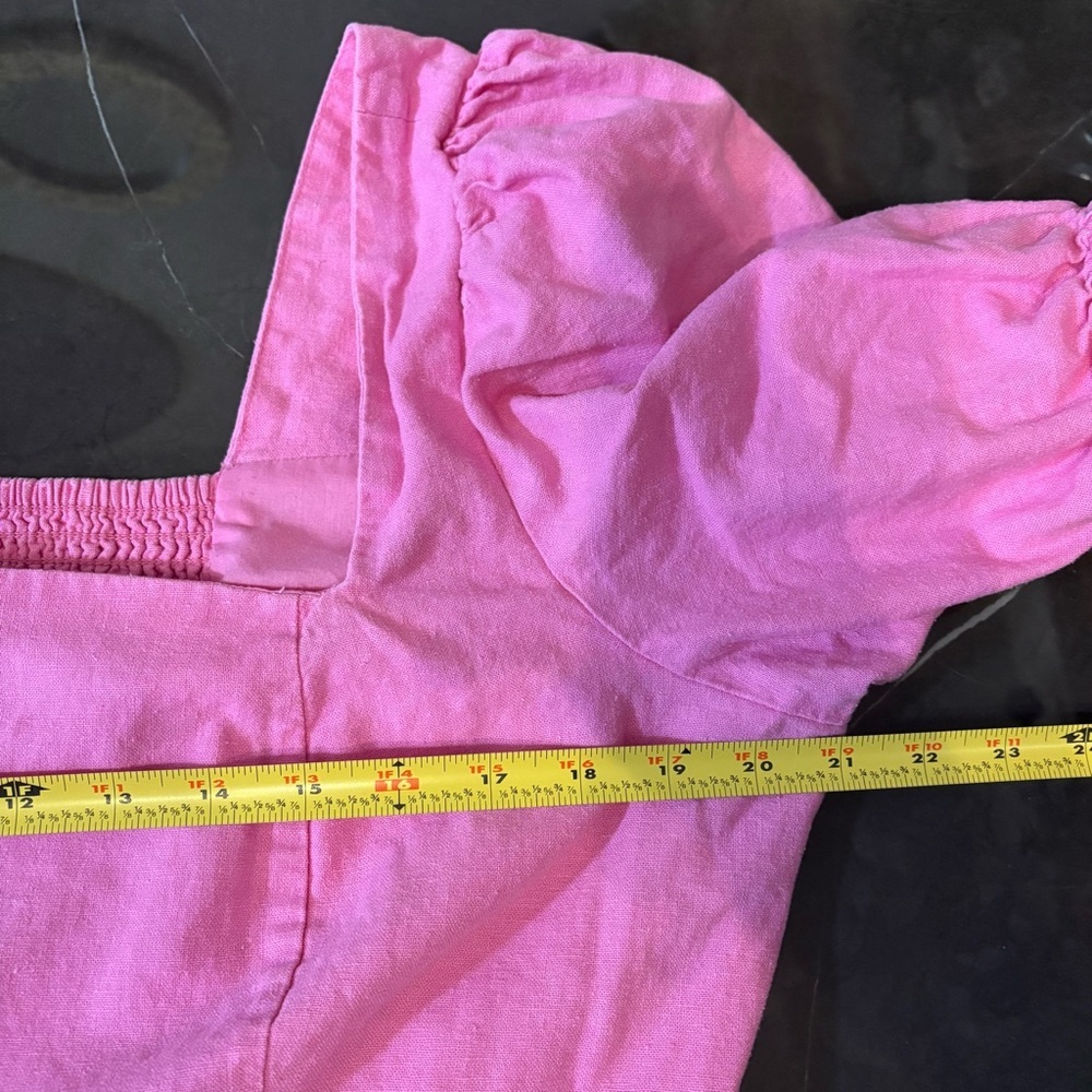 Old Navy women’s Pink Midi Dress XL Smocked, Coquette, Dollcore, Cottagecore - Picture 9 of 10